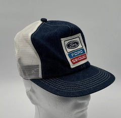 Vintage Ford New Holland Denim Snapback Trucker Hat Cap 70s Rare K-Products - Used