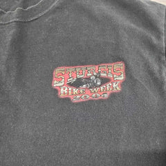 2004 Black Sturgis Bike Week The Legend Lives On T-Shirt - Size Large