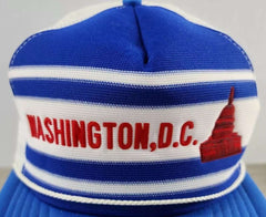 Vintage Washington DC Snapback Hat Trucker Cap Mesh Adjustable Red White Blue