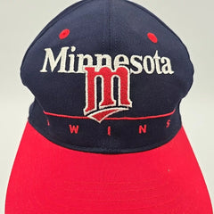 Vintage Minnesota Twins Split Bar MLB Snapback Cap Hat Twins Enterprises Inc. - Used