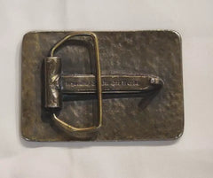 Vintage Lindsay Bros. Co. House of Pumps Well Supplies Brass Belt Buckle - Used