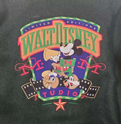 Vintage 90's Disney Studios Mickey Mouse Wool &amp; Leather Varsity Jacket Limited Edition Size Small