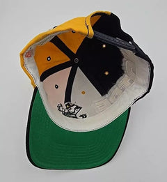 Vintage 90s Notre Dame Fighting Irish American Needle Two Tone Snapback Hat - Used